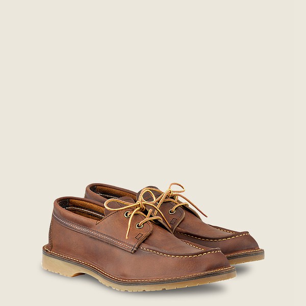 Oxford Herre - Red Wing Weekender Camp Moc -R Rough & Tough Læder - Brune - YFPLST-807